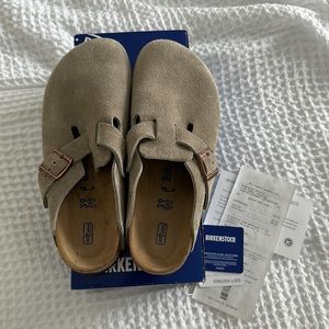 Birkenstock Boston, Taupe, size 39